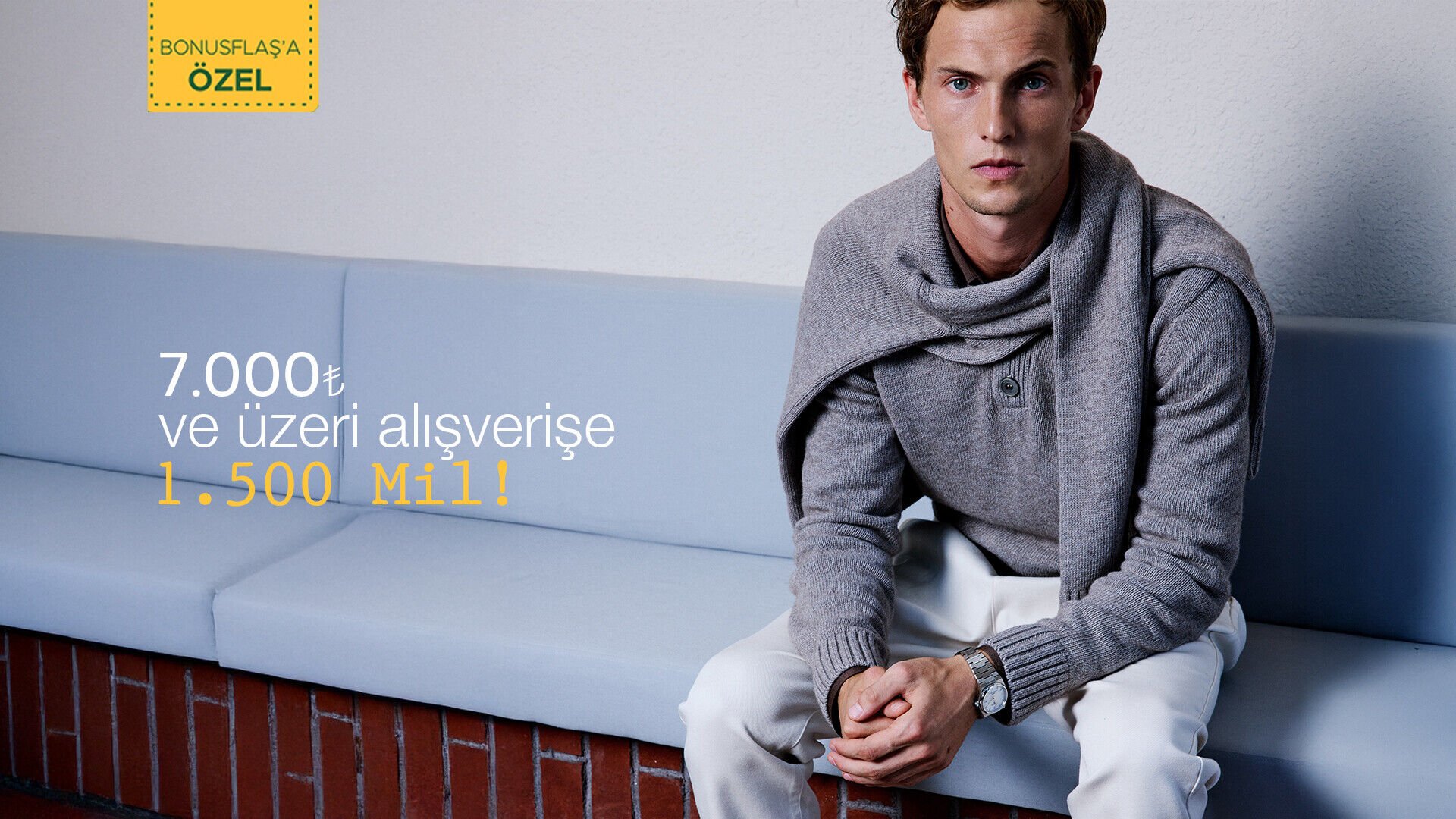 Garanti Bonus 7000 TL üzeri Alışverişe 1.500 Mil!