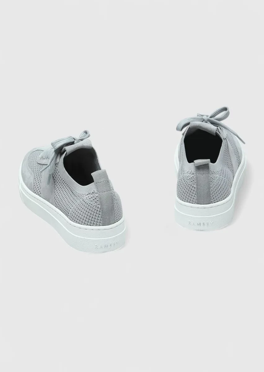 Açık Gri Süet Spor Ayakkabı - 5