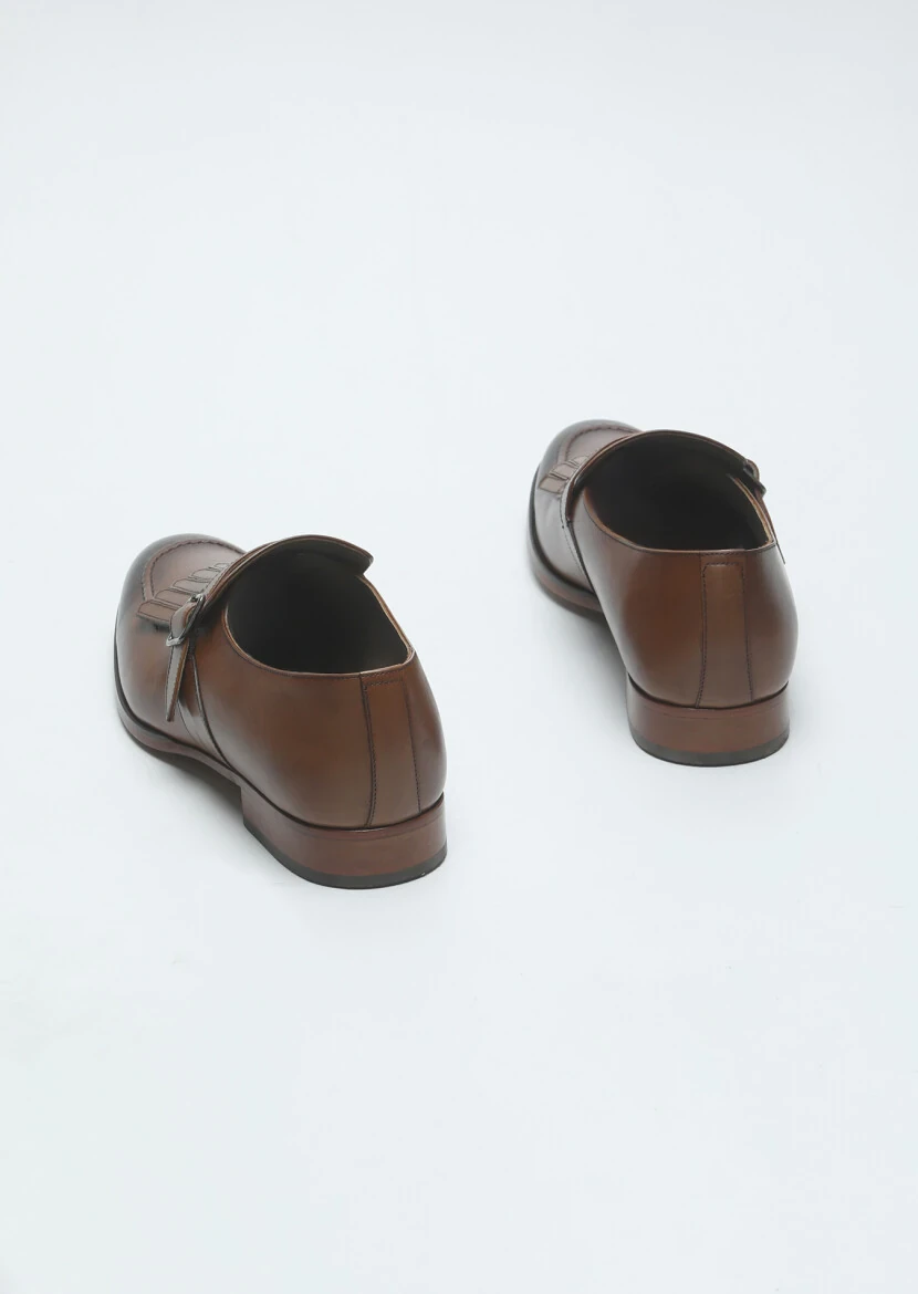 Açık Kahve Deri Klasik Loafer - 5