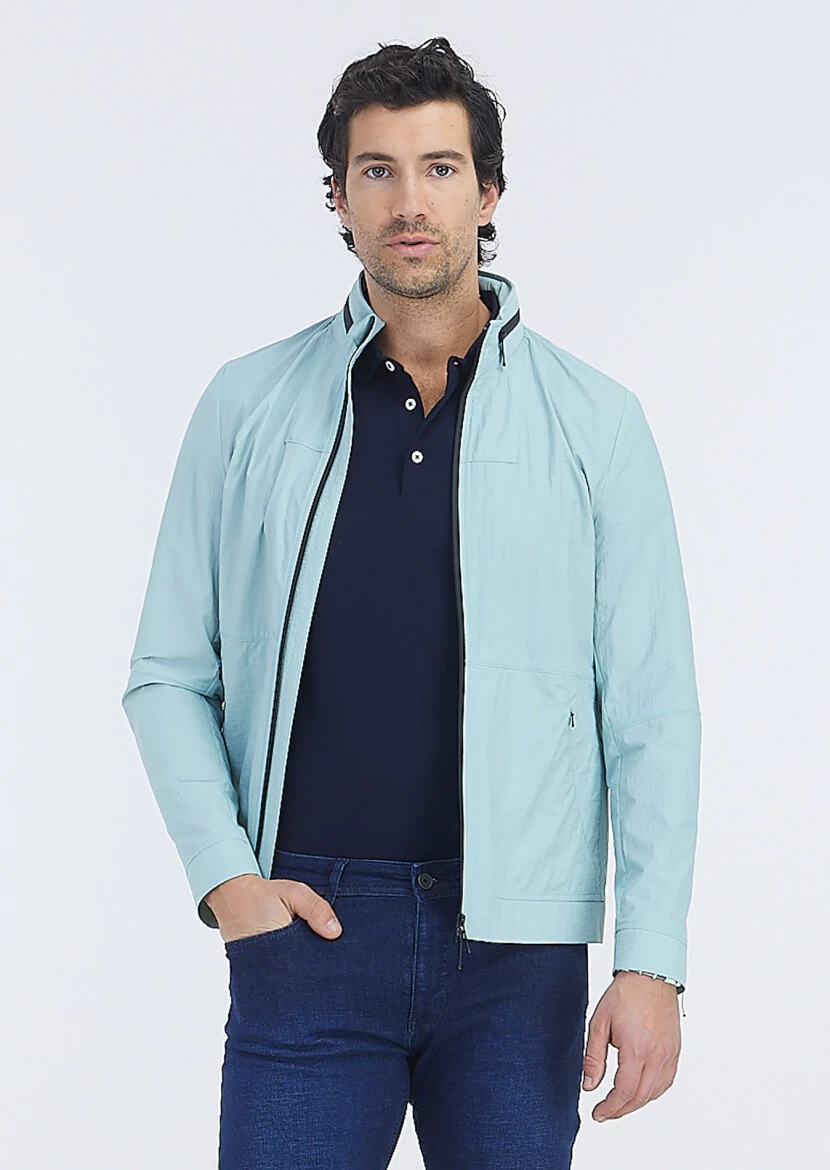 Açık Lacivert Polo Yaka %100 Pamuk T-Shirt - 4