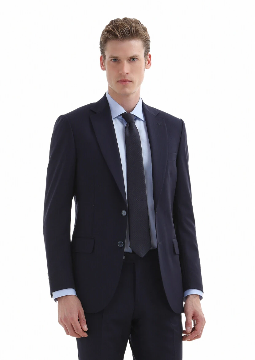 Açık Mavi Düz Regular Fit Dokuma Klasik %100 Pamuk Gömlek - 4