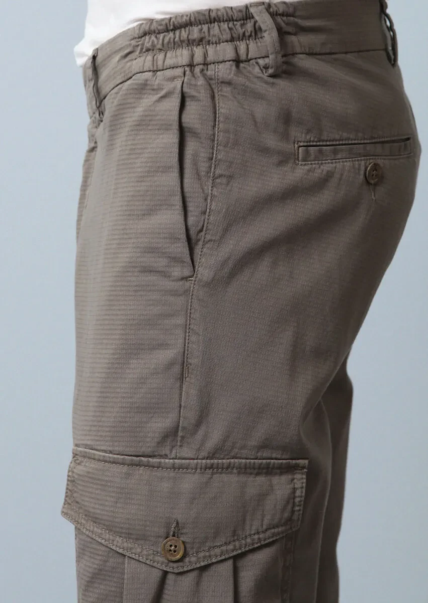 Açık Yeşil Düz Dokuma Jogging Fit Casual Pamuk Karışımlı Pantolon - 3