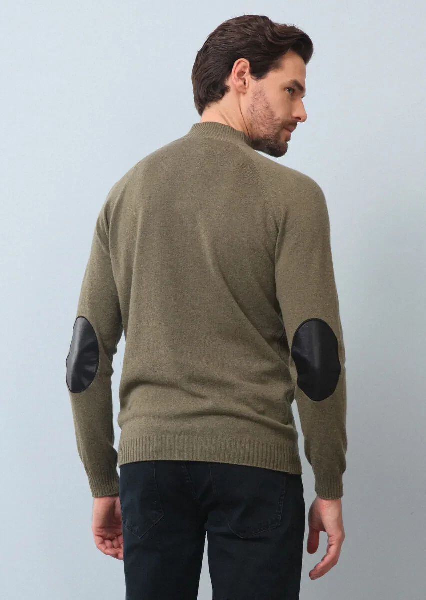 Açık Yeşil Düz Örgü Yün Karışımlı Triko Kazak - 5