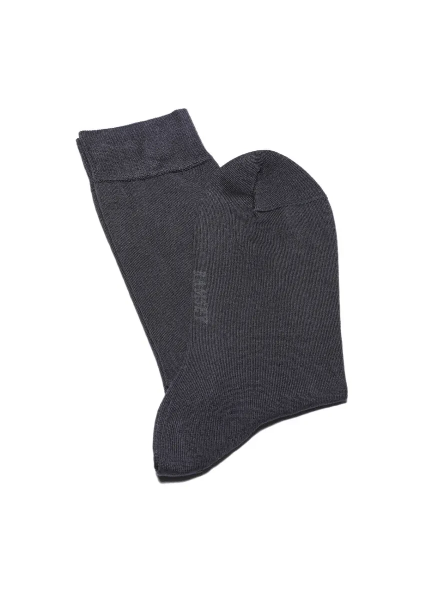Antrasit %80 Pamuk ,%20 Polyamid Çorap - 1