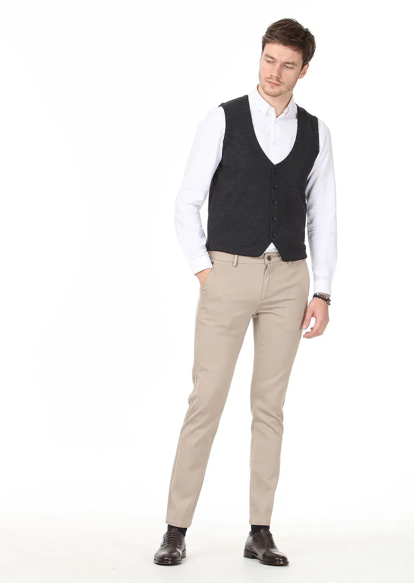 Antrasit Regular Fit Casual Örme Triko Yelek - 3