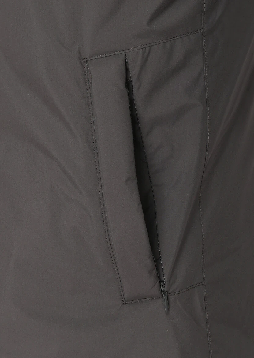 Antrasit Regular Fit Dik Yaka Casual Dokuma Kaban - 3