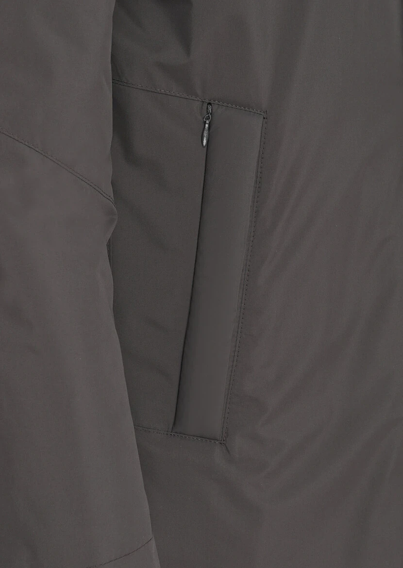 Antrasit Regular Fit Dik Yaka Casual Dokuma Kaban - 6