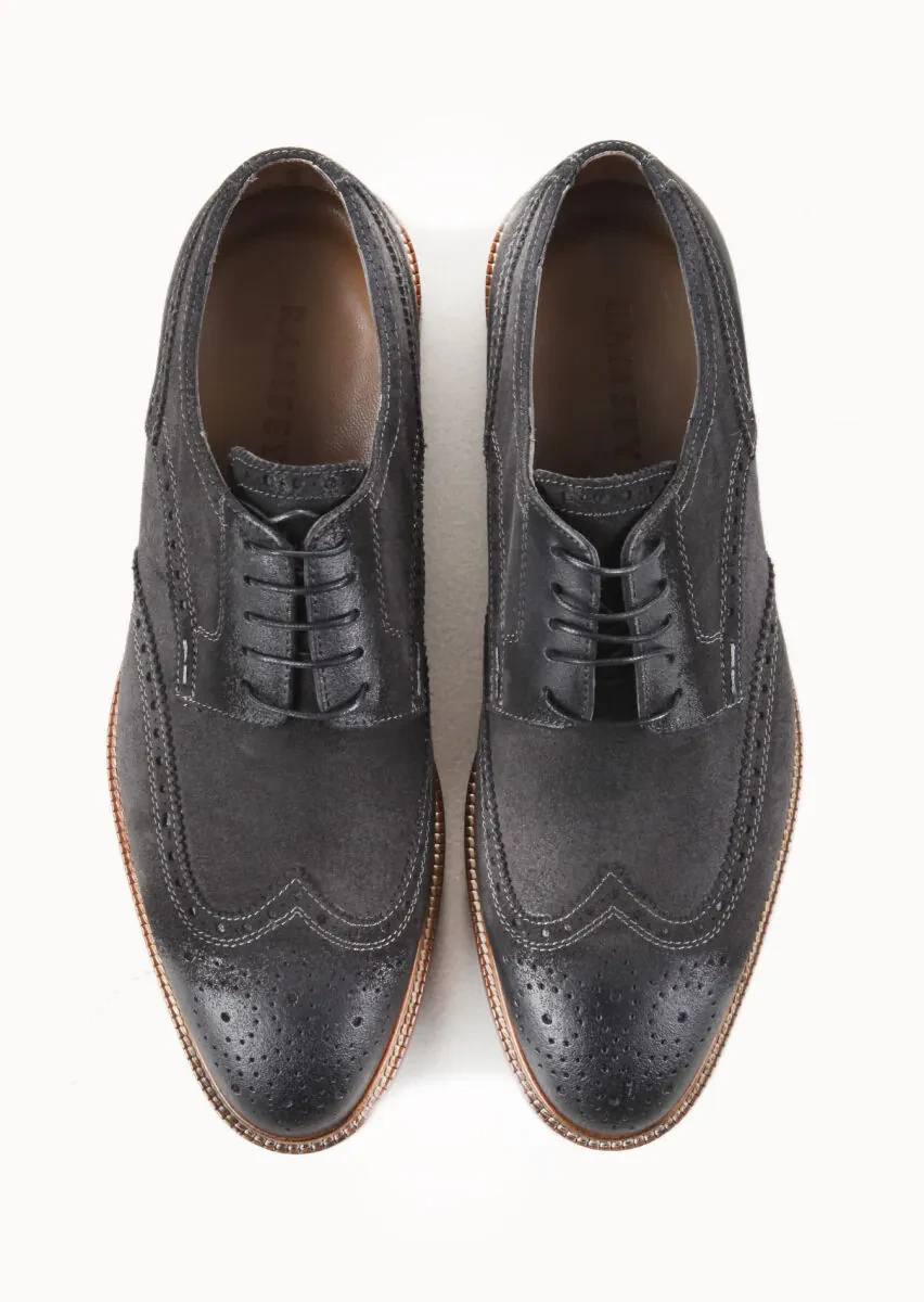 Antrasit Süet Casual Ayakkabı - 5