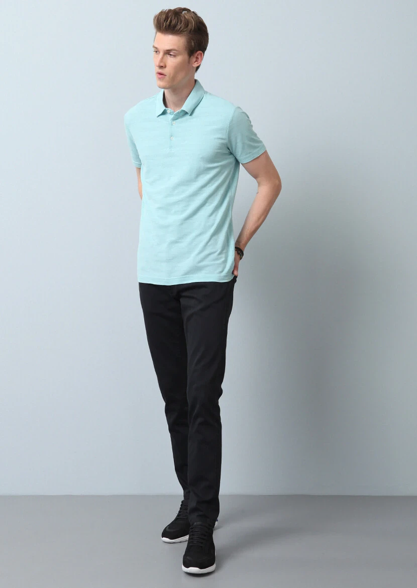 Aqua Polo Yaka %100 Pamuk T-Shirt - 3