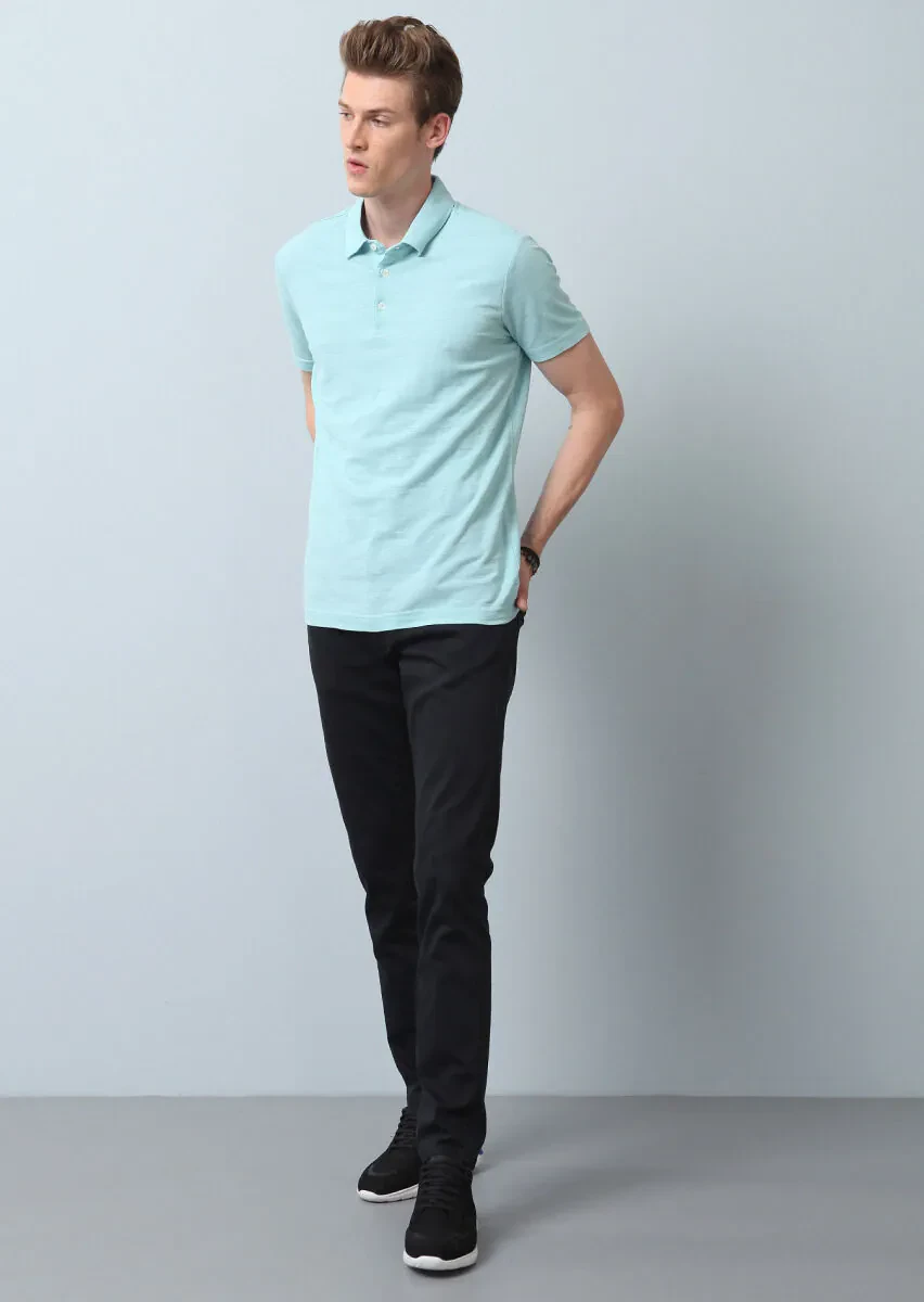 Aqua Polo Yaka %100 Pamuk T-Shirt - 3