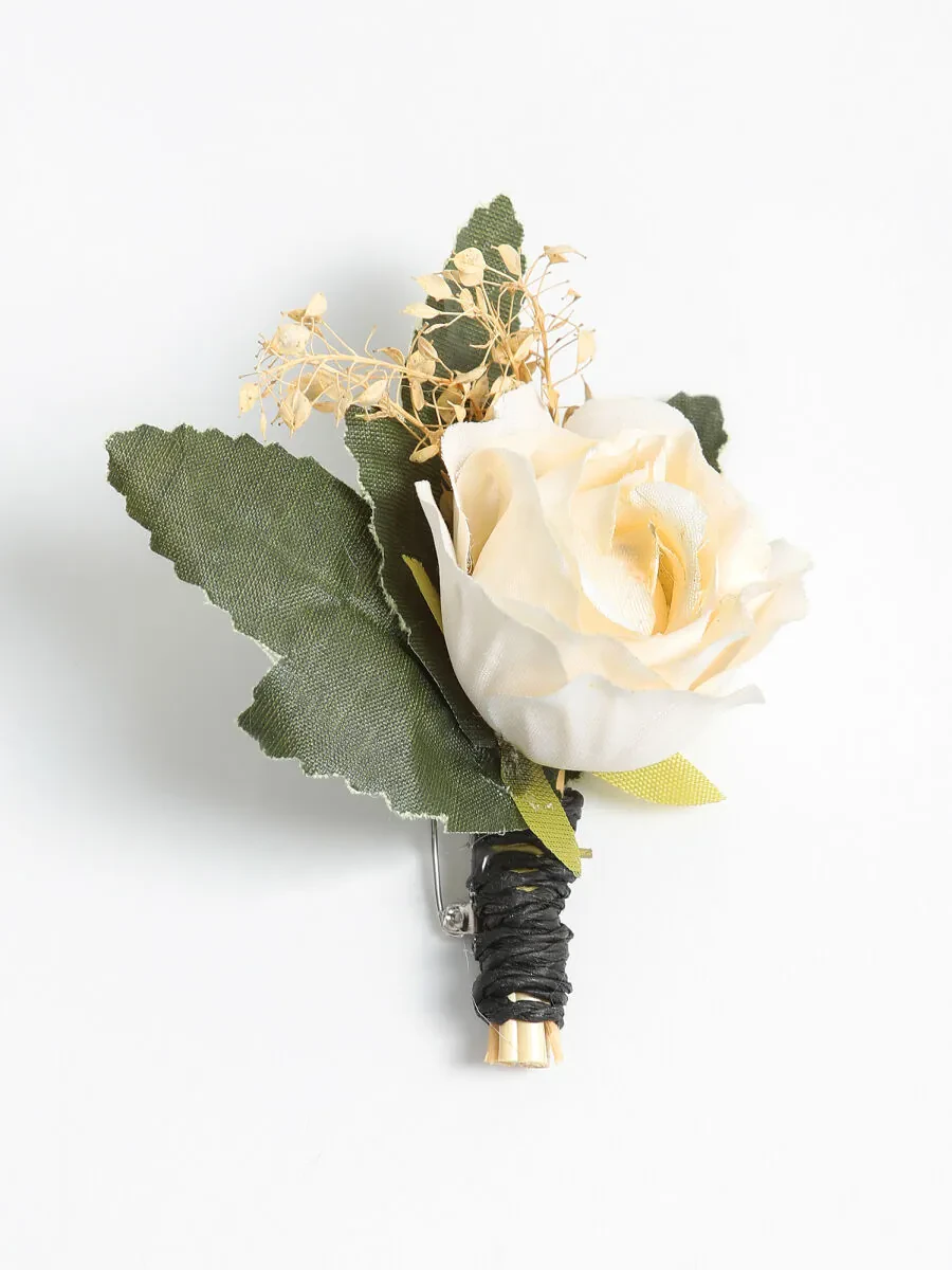 Beige Collar Flower - 1