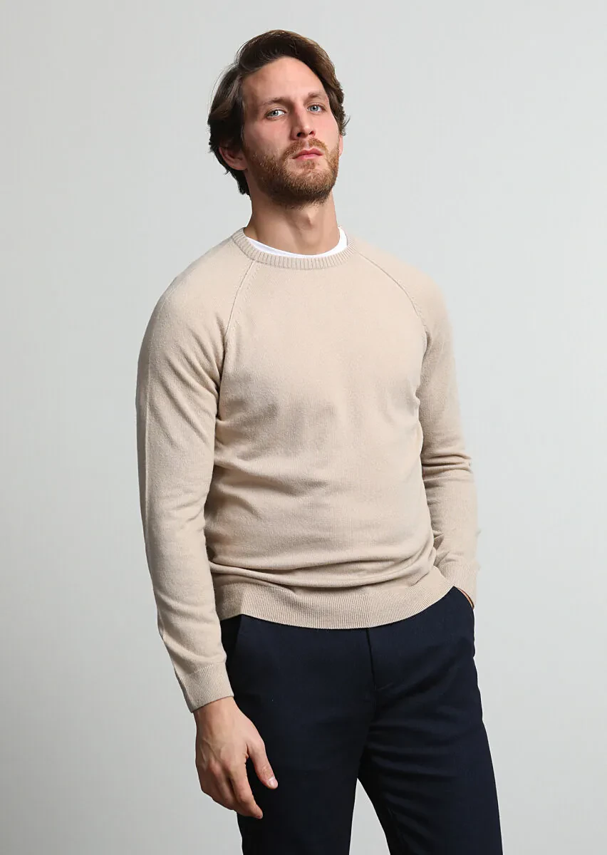 Beige Knitwear Sweatshirt - 2