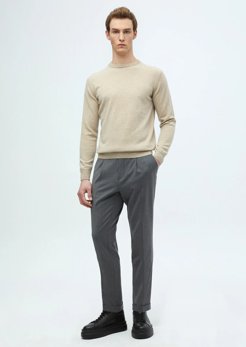 Beige Knitwear Sweatshirt - RAMSEY