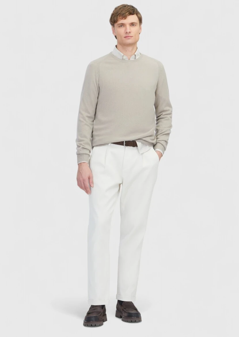 Beige Knitwear Sweatshirt - RAMSEY