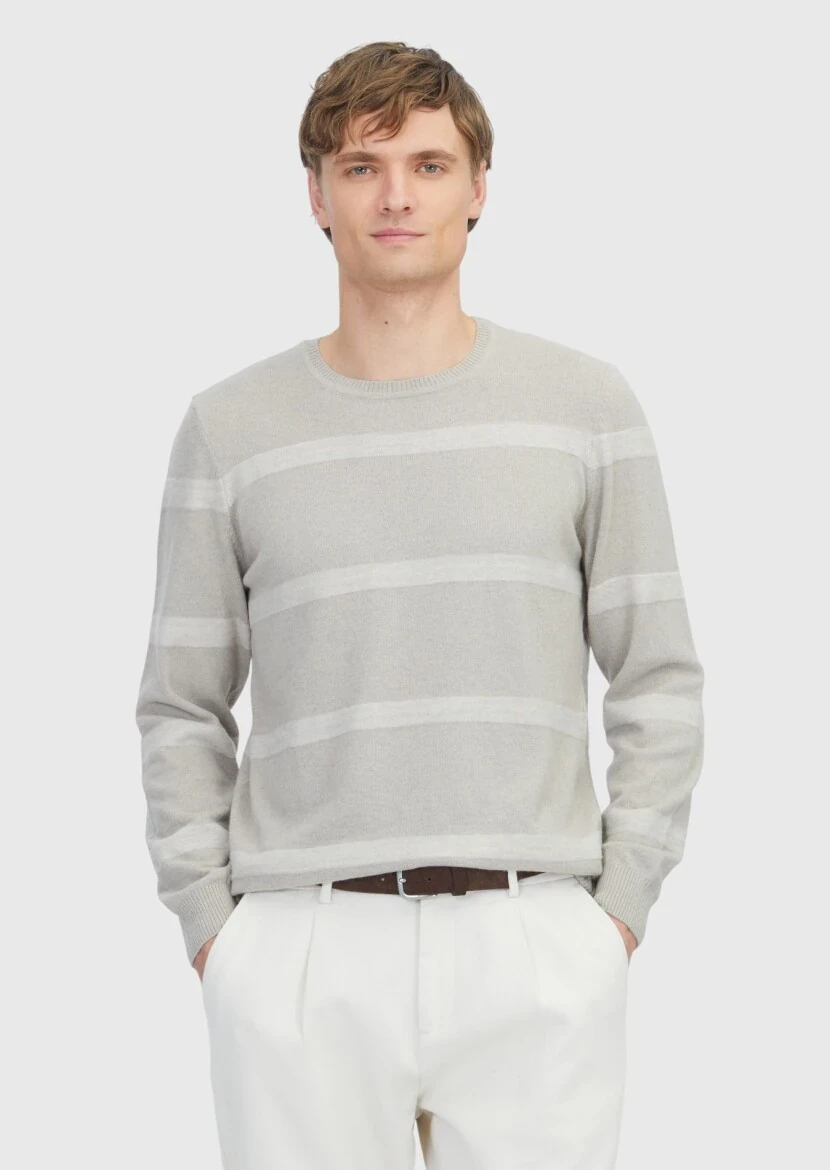 Beige Knitwear Sweatshirt - RAMSEY