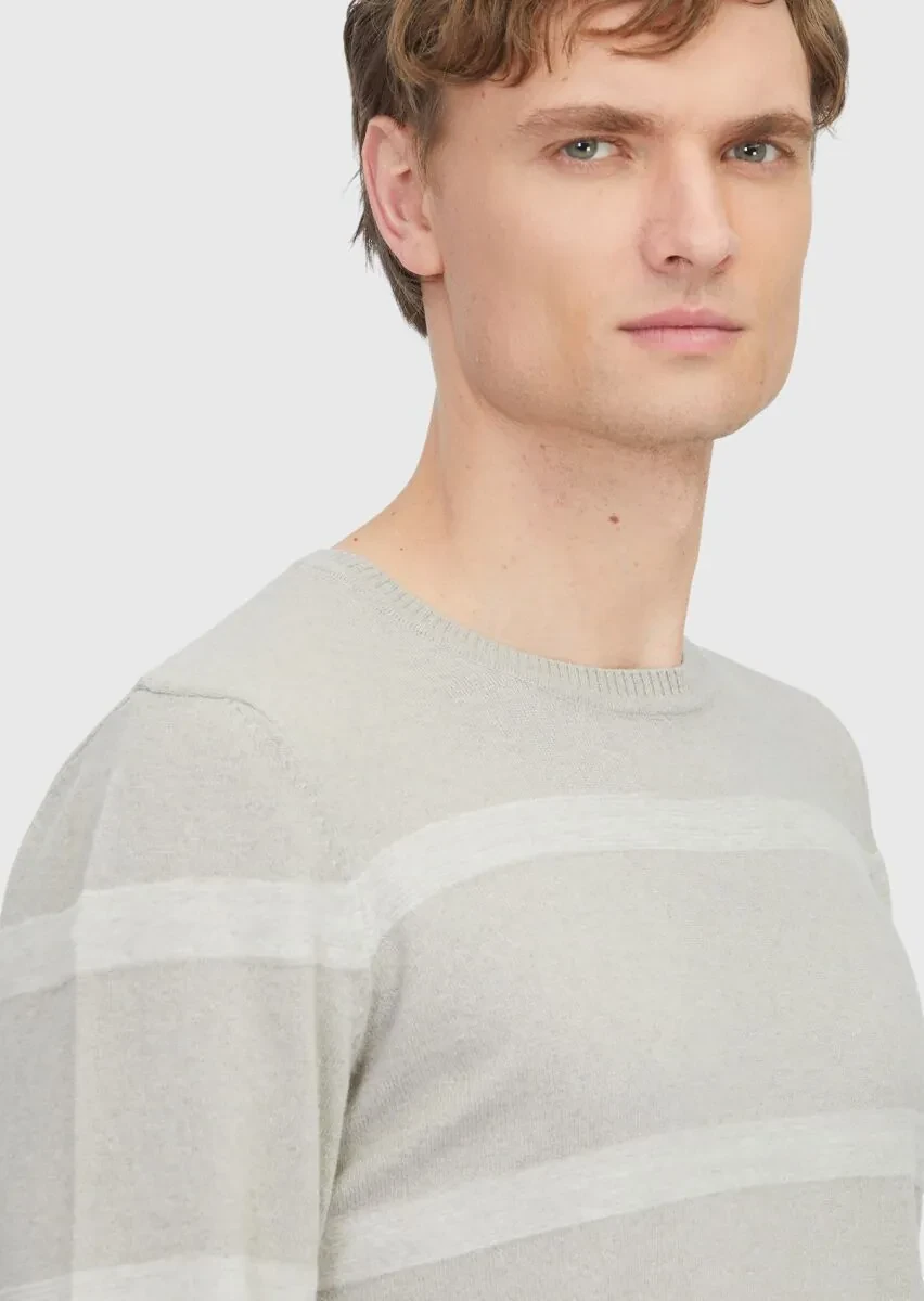 Beige Knitwear Sweatshirt - 4