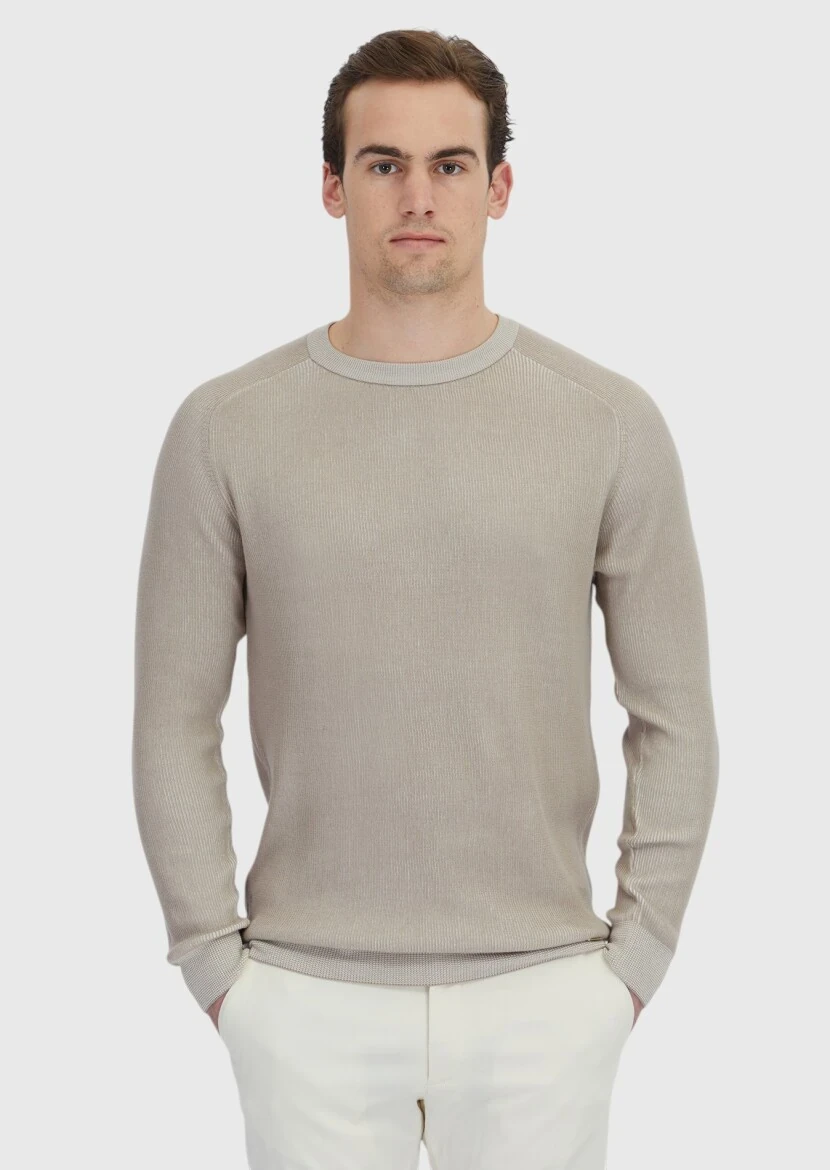 Beige Knitwear Sweatshirt - RAMSEY