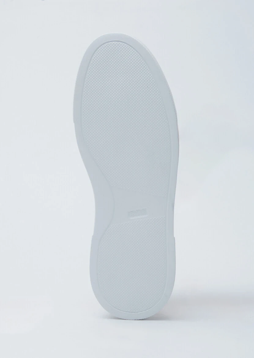 Beige Leather Sneaker - 4