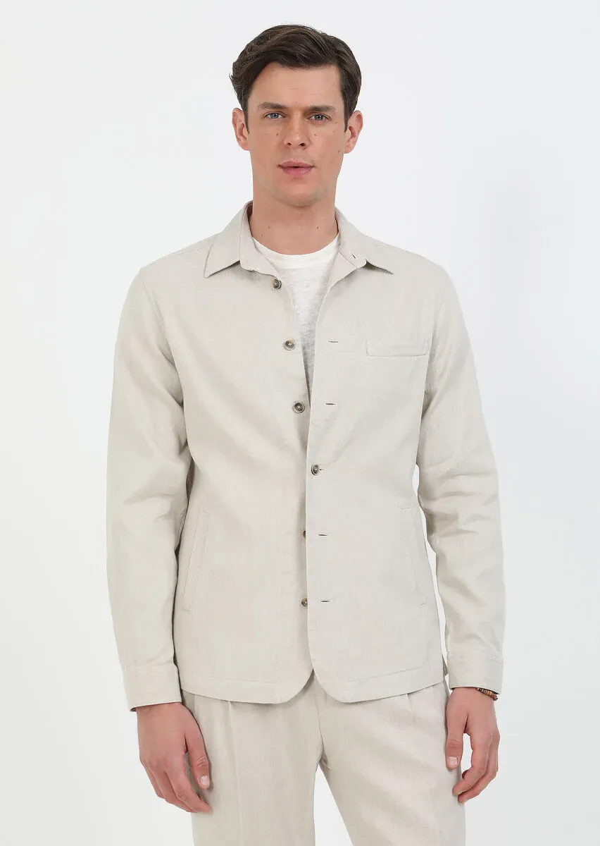 Beige Overshirt - 3