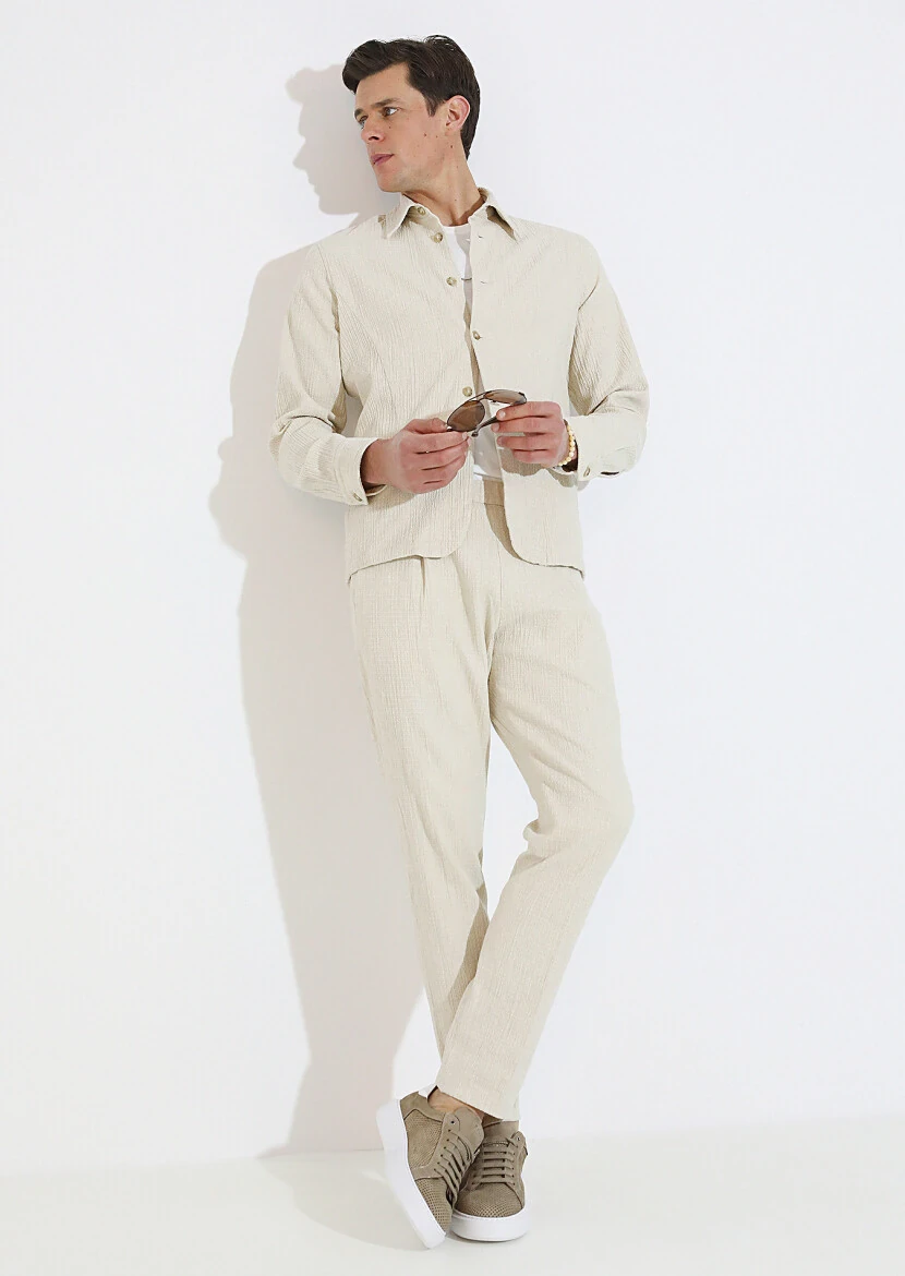 Beige Overshirt - 1
