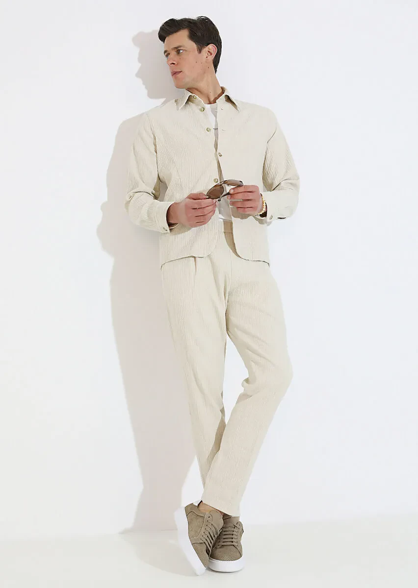 Beige Overshirt - 1