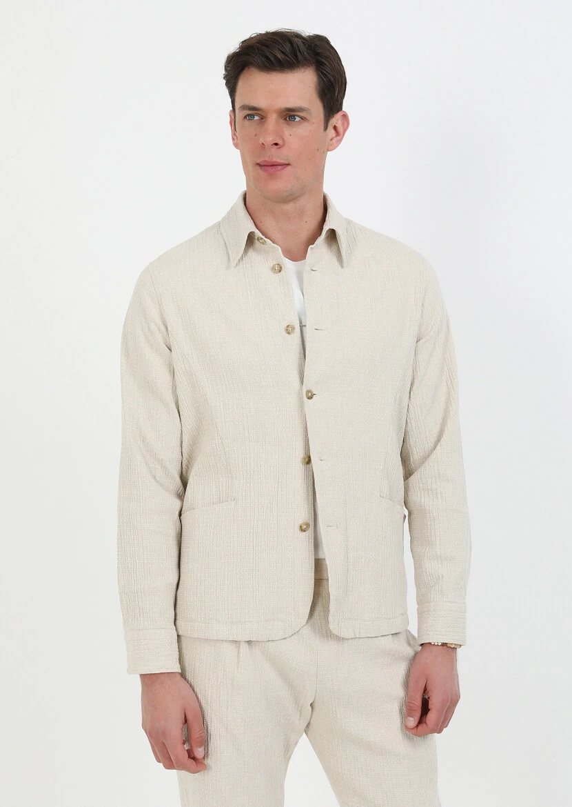 Beige Overshirt - 3