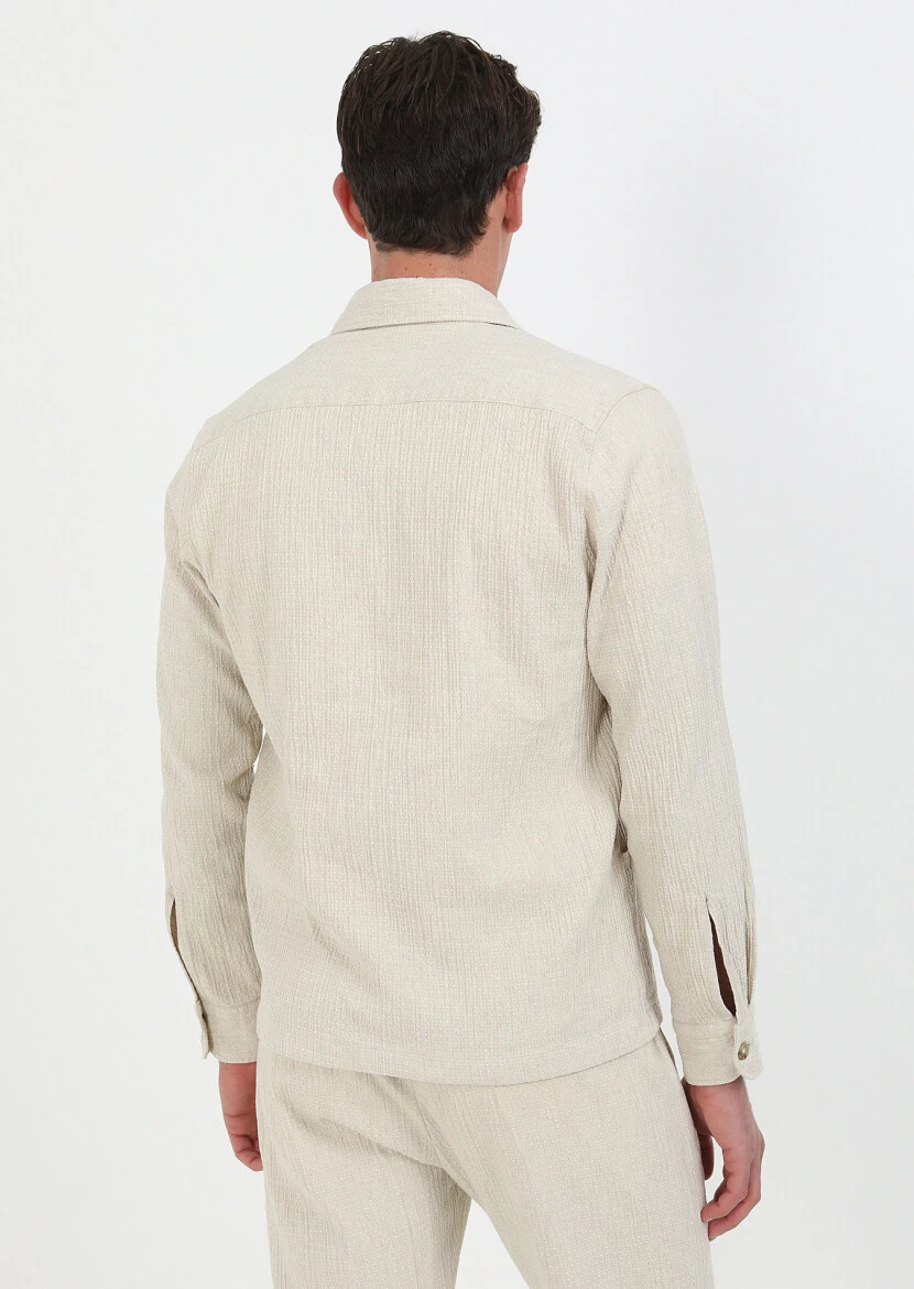 Beige Overshirt - 8