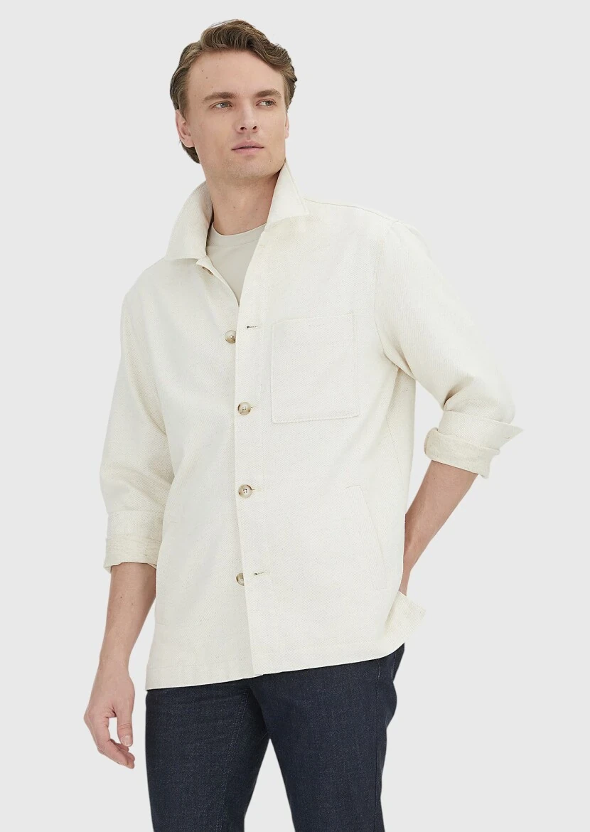 Beige Overshirt - RAMSEY