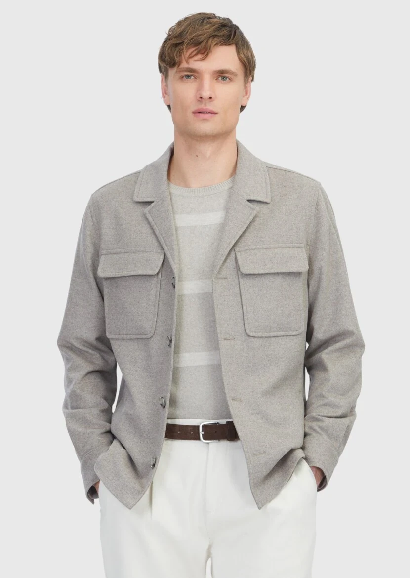 Beige Overshirt - RAMSEY