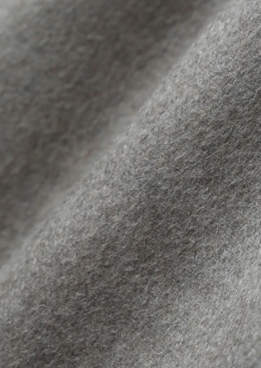 Beige Plain Zeroweight Slim Fit 100% Cashmire Jacket - 7