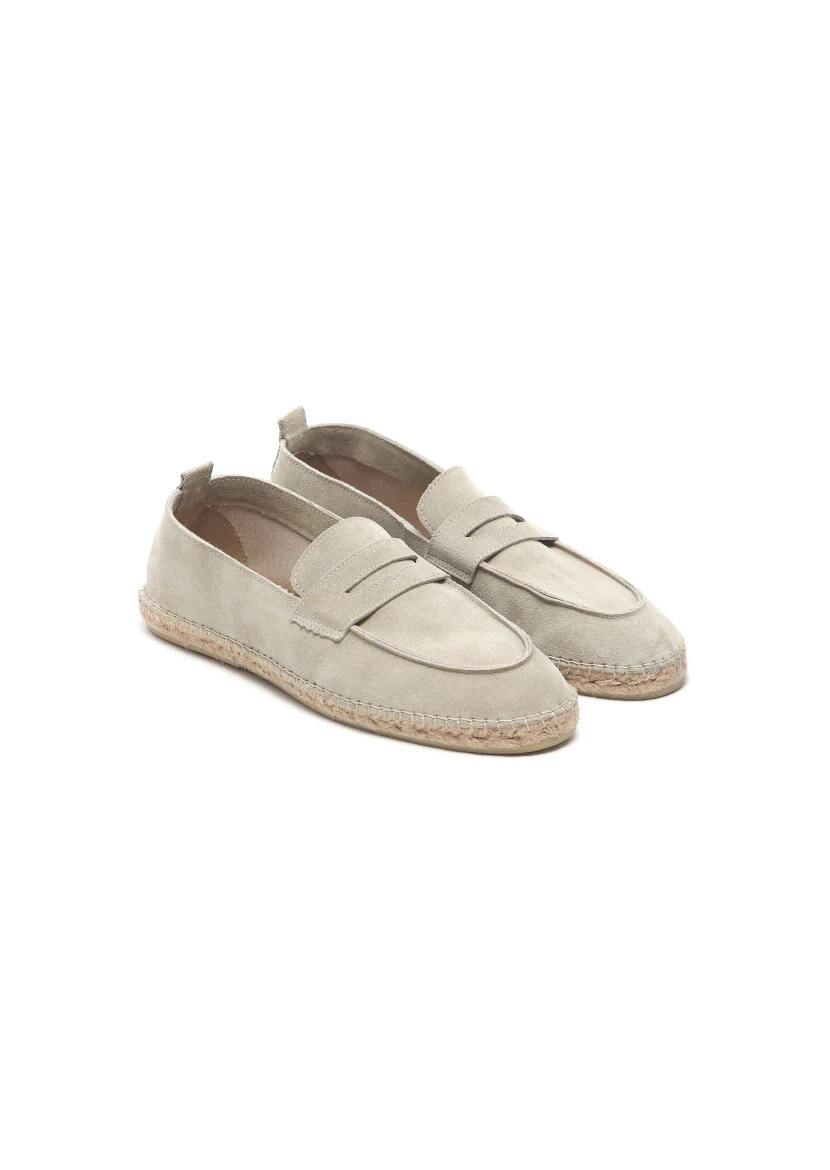 Beige Suede Casual Loafer 