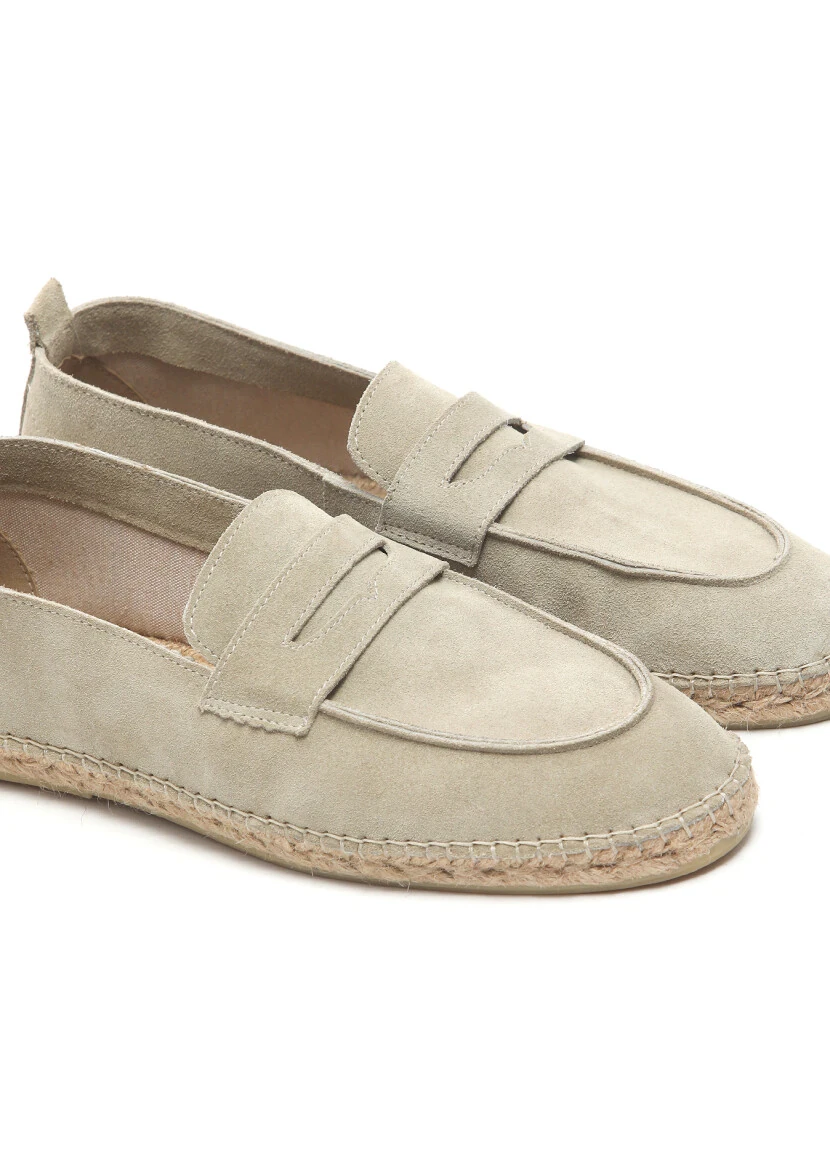 Beige Suede Casual Loafer - 3