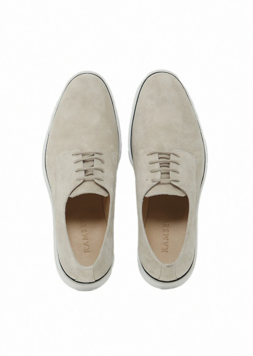 Beige Suede Casual Shoes - 6