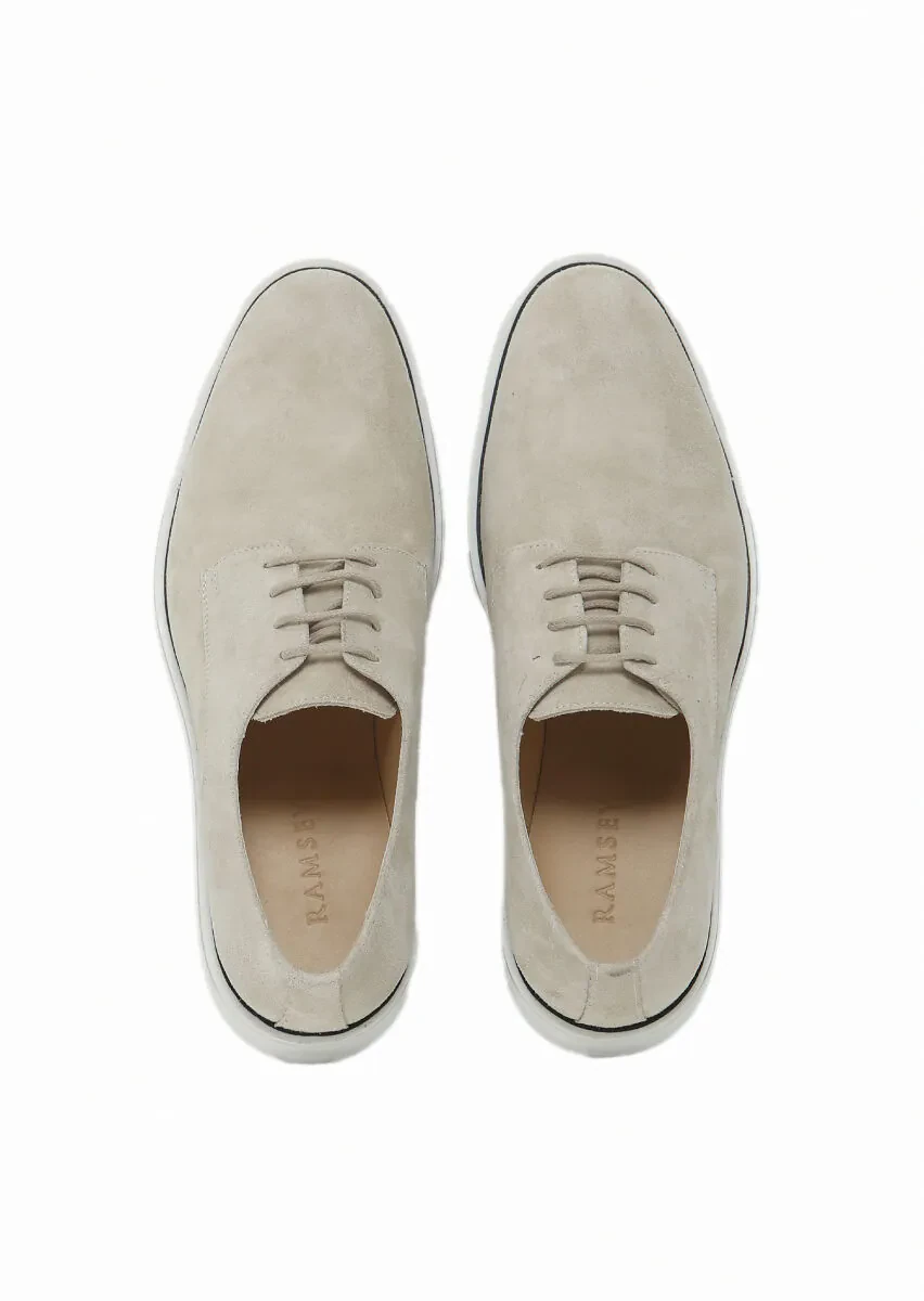 Beige Suede Casual Shoes - 6