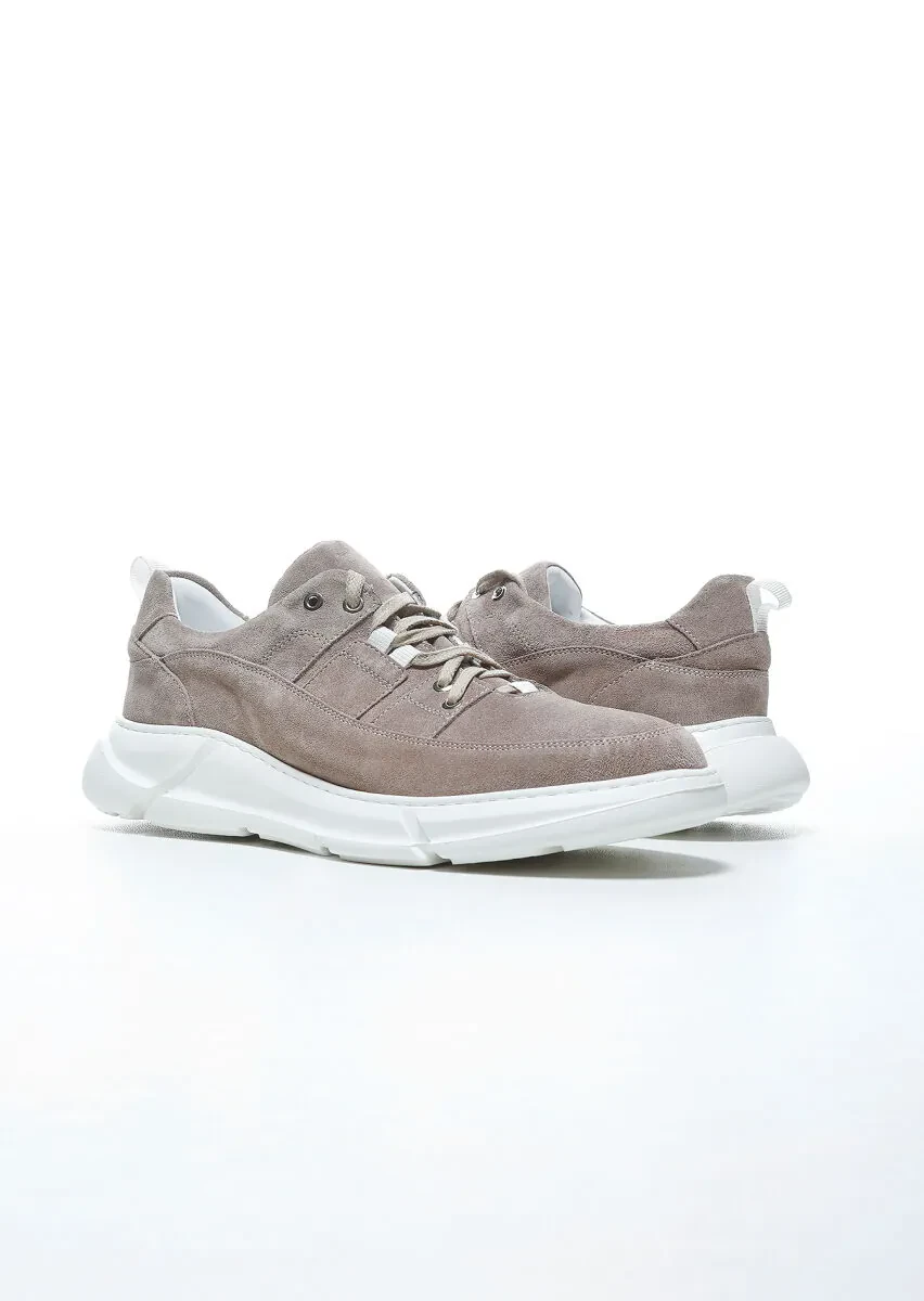 Beige Suede Sneaker - 3