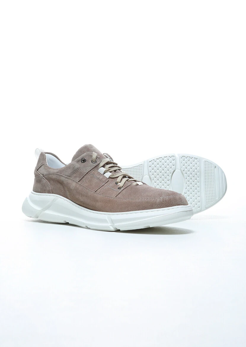 Beige Suede Sneaker - 4