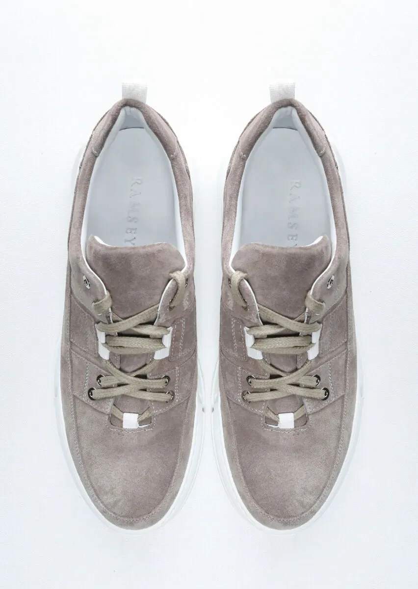 Beige Suede Sneaker - 5