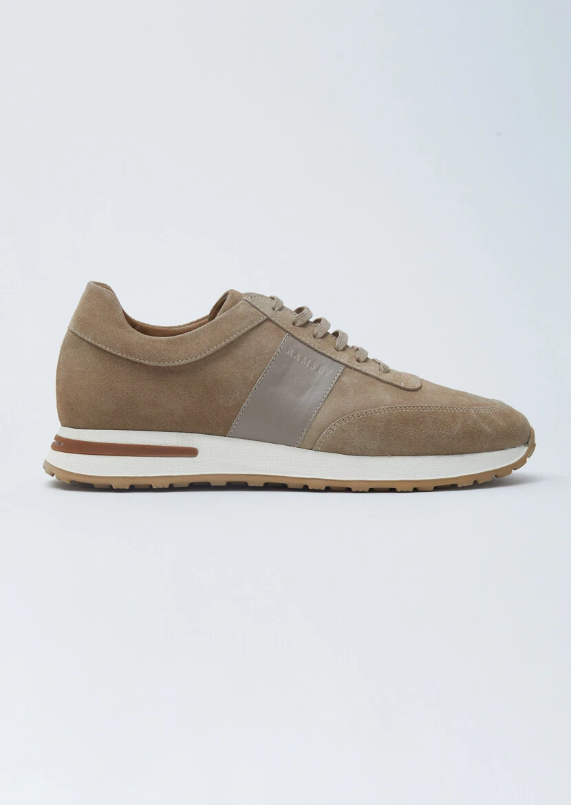 Beige Suede Sneaker - 1