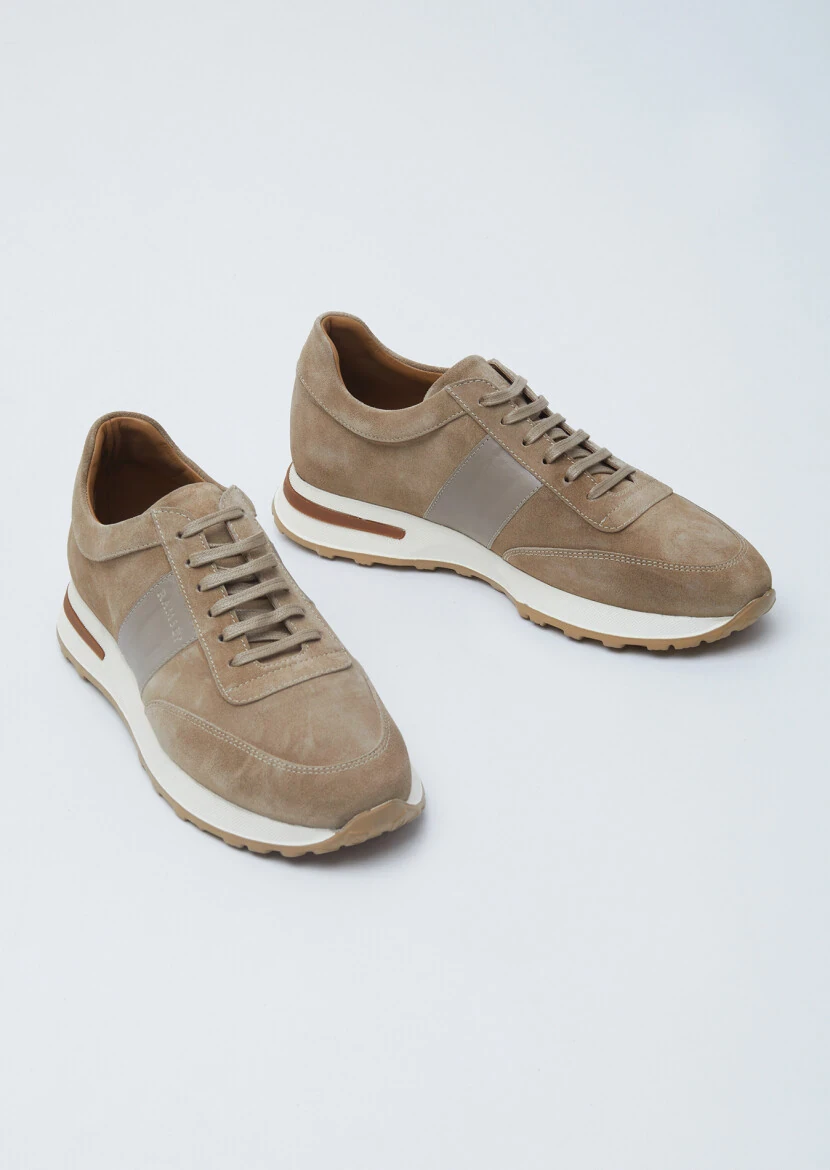Beige Suede Sneaker - 3