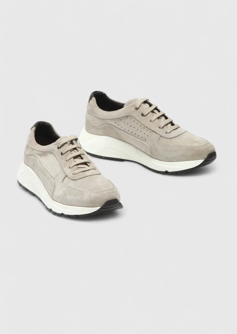 Beige Suede Sneaker - 3
