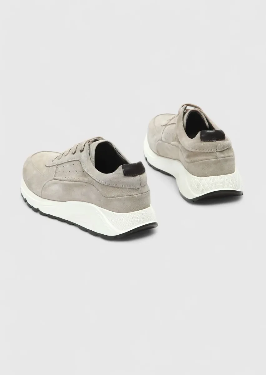 Beige Suede Sneaker - 5