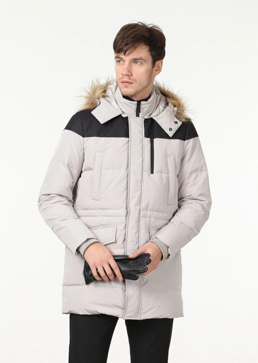 Bej Regular Fit Kelebek Yaka Casual Dokuma Kaban - 1