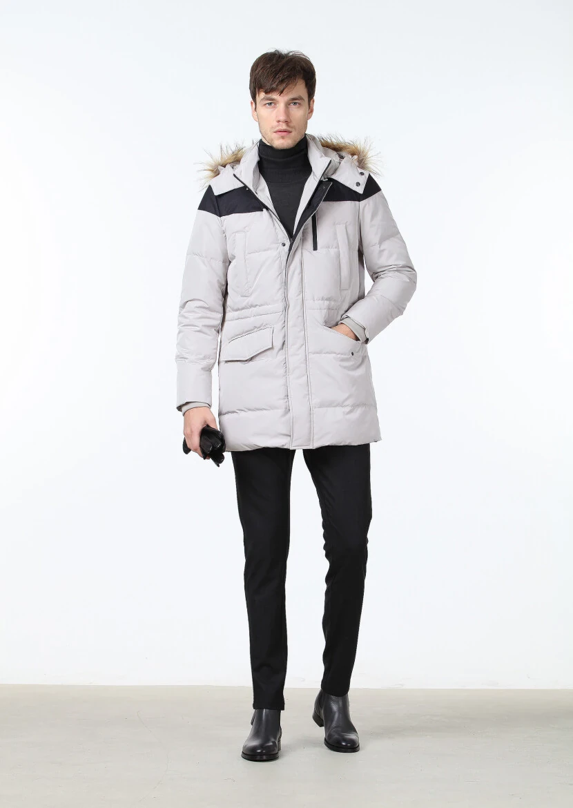 Bej Regular Fit Kelebek Yaka Casual Dokuma Kaban - 2