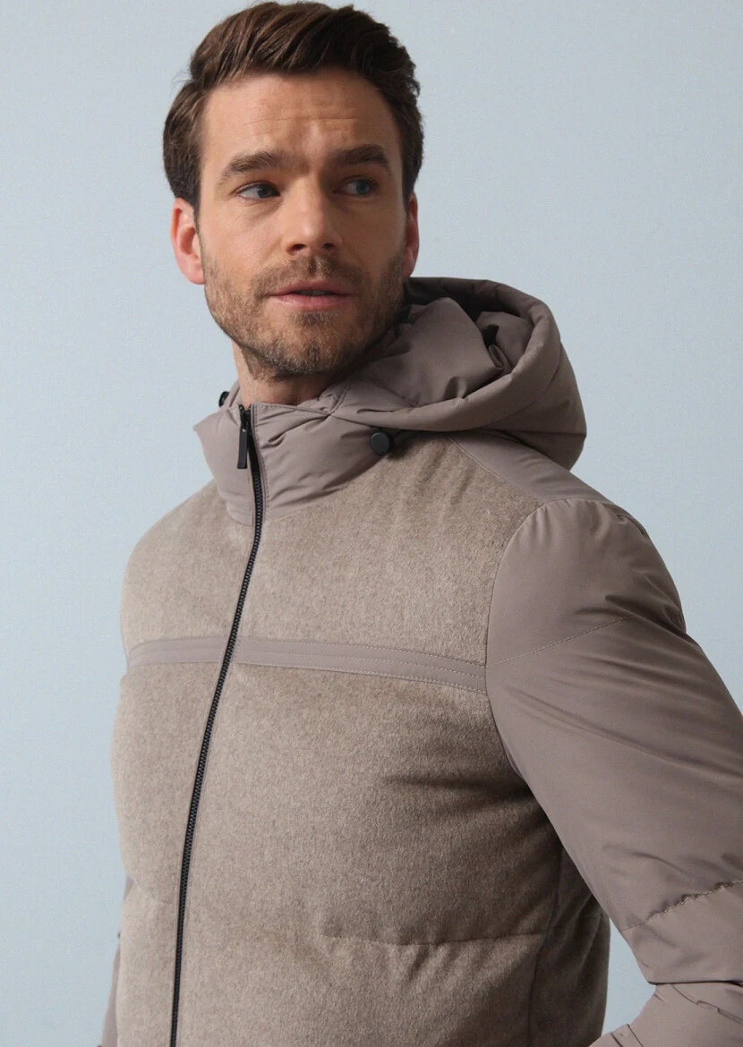 Bej Regular Fit Kelebek Yaka Casual Dokuma Kaban - 1