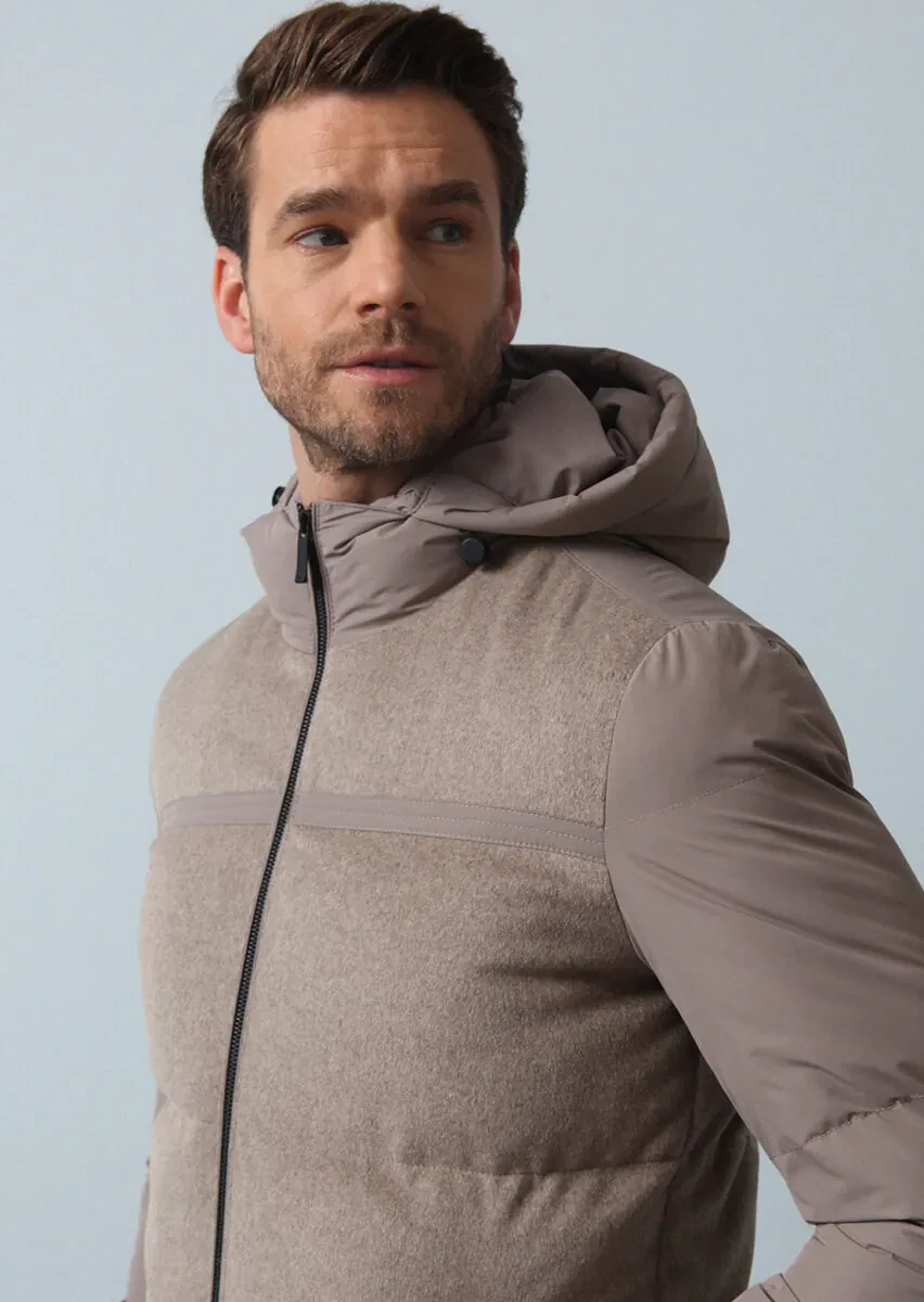 Bej Regular Fit Kelebek Yaka Casual Dokuma Kaban - 1