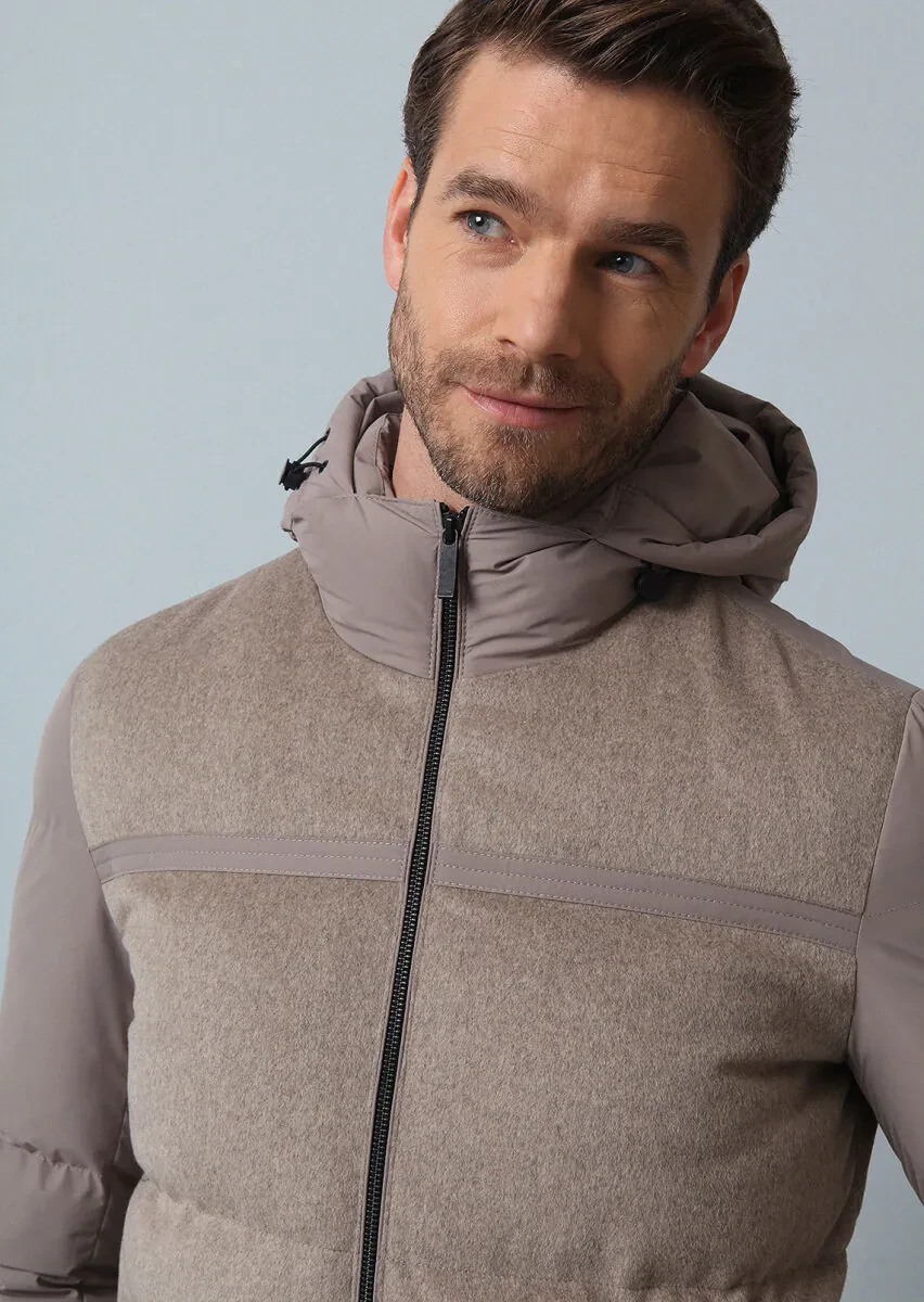 Bej Regular Fit Kelebek Yaka Casual Dokuma Kaban - 3