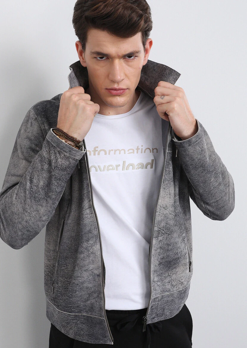 Beyaz Baskılı %100 Pamuk T-Shirt - 2