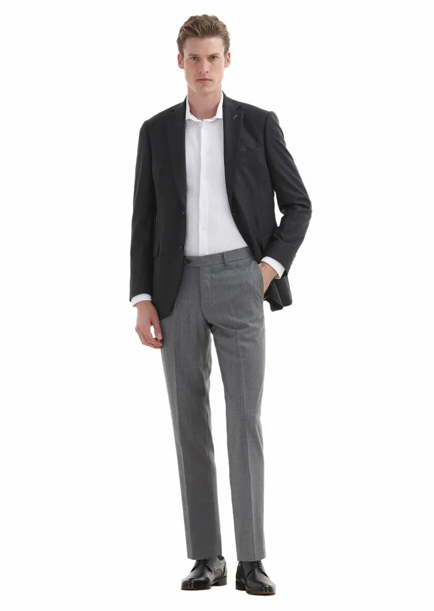 Beyaz Mikro Slim Fit Casual %100 Pamuk Gömlek - 4