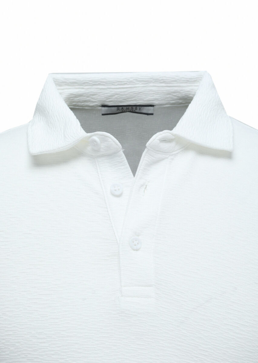 Beyaz Polo Yaka T-Shirt - 2