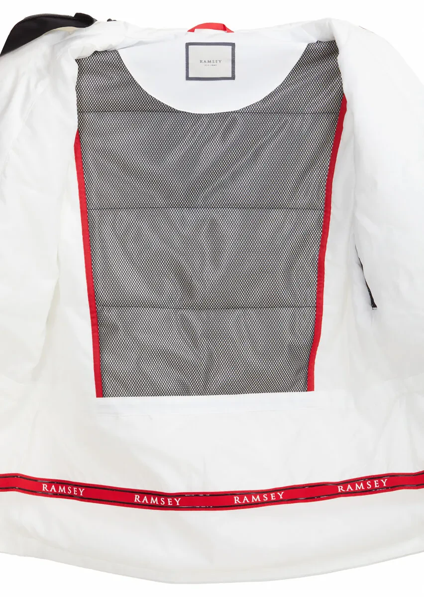 Beyaz Regular Fit Kapüşonlu Casual Dokuma Kaban - 8